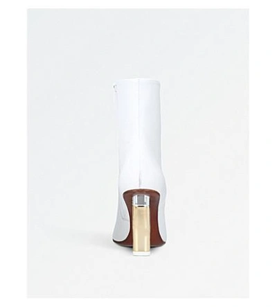 Shop Vetements Lighter-heel Leather Boots In White