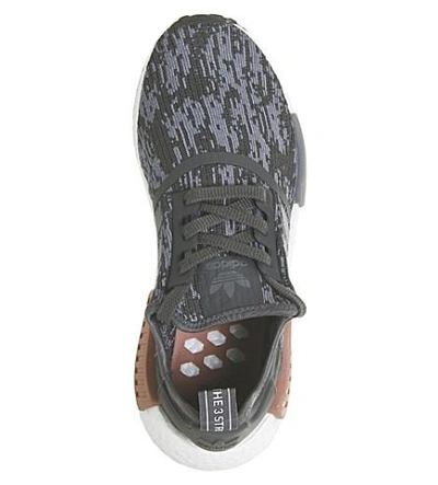 Shop Adidas Originals Nmd R1 Primeknit Sneakers In Grey Five Raw Pink