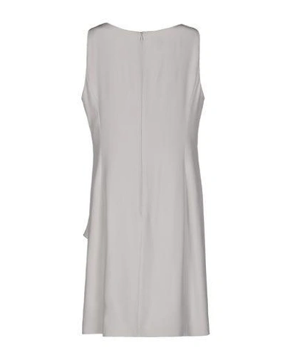 Shop Armani Collezioni Short Dress In Light Grey