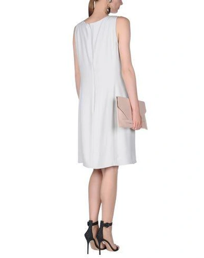 Shop Armani Collezioni Short Dress In Light Grey