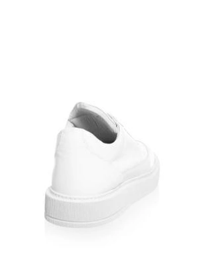Shop Filling Pieces Leather Low-top Sneakers In White