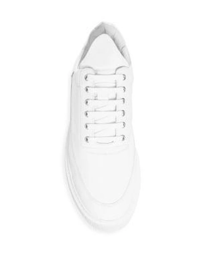 Shop Filling Pieces Leather Low-top Sneakers In White
