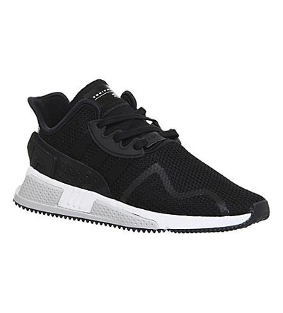 Shop Adidas Originals Eqt Cushion Adv Sneakers In Black White