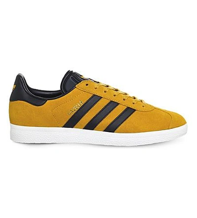 Adidas Originals Gazelle Low-top Suede Sneakers In Future Harvest/ White/  Gold | ModeSens