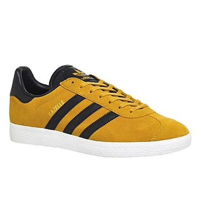 Adidas Originals Gazelle Low-top Suede Sneakers In Future Harvest/ White/  Gold | ModeSens