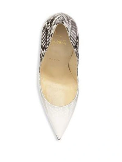 Shop Christian Louboutin So Kate Patent Closed Toe Pumps In Black Rock
