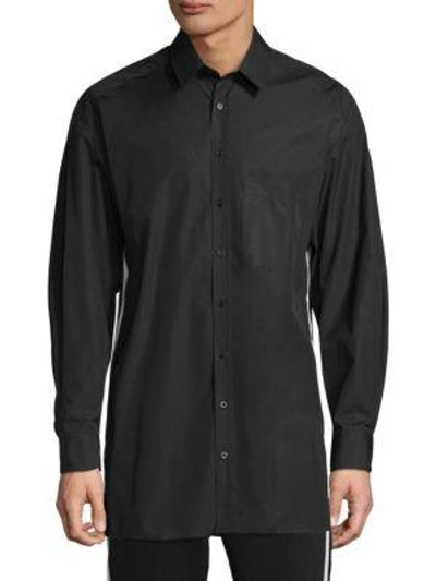 Shop Neil Barrett Classic Cotton Button-down Shirt In Black