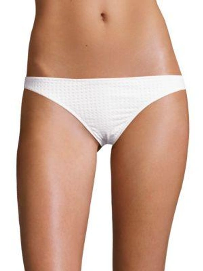 Shop Melissa Odabash Women's Perforated Bikini Bottom In Pale Pink