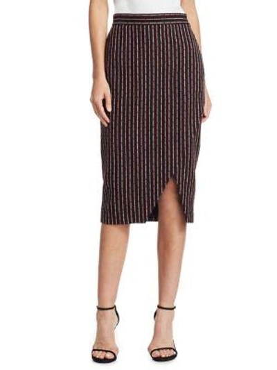 Shop Altuzarra Wilcox Stripe Skirt In Grey