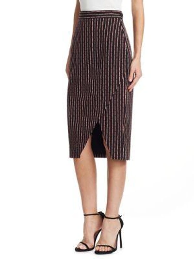 Shop Altuzarra Wilcox Stripe Skirt In Grey