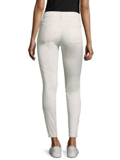 Shop 7 For All Mankind Skinny Ankle Jeans In Bair Pearl