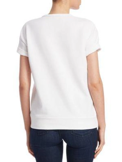 Shop N°21 Short-sleeve Graphic Cotton Tee In White