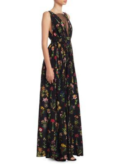 Shop N°21 Floral Maxi Dress In Multi