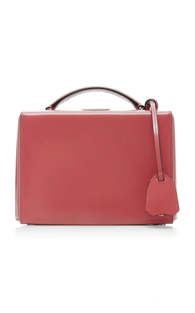 Shop Mark Cross Small Grace Leather Box Bag In Pink