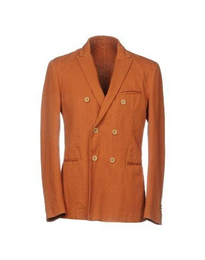 Shop Dondup Suit Jackets In Brown