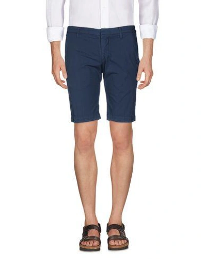Shop Dondup Shorts & Bermuda In Slate Blue