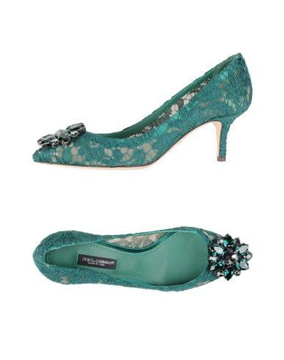 Shop Dolce & Gabbana Pumps In Green