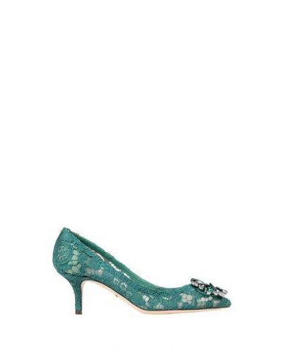 Shop Dolce & Gabbana Pumps In Green