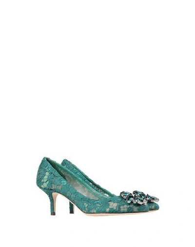 Shop Dolce & Gabbana Pumps In Green