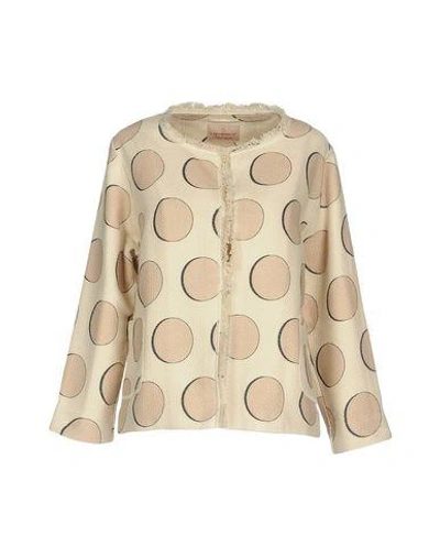 Shop Capobianco Blazers In Beige