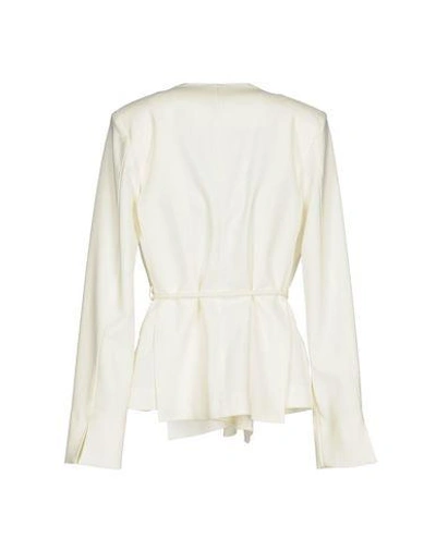 Shop Atos Lombardini Blazer In White