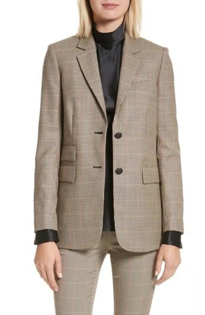 Shop Rag & Bone Rona Wool Blazer In Camel/blk