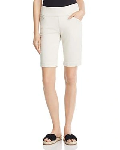 Shop Jag Jeans Ainsley Bermuda Shorts In Stone