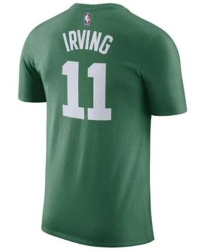 Shop Nike Men's Kyrie Irving Boston Celtics Name & Number T-shirt In Green