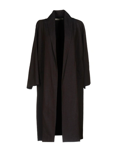 Shop Soho De Luxe Full-length Jacket In Dark Brown