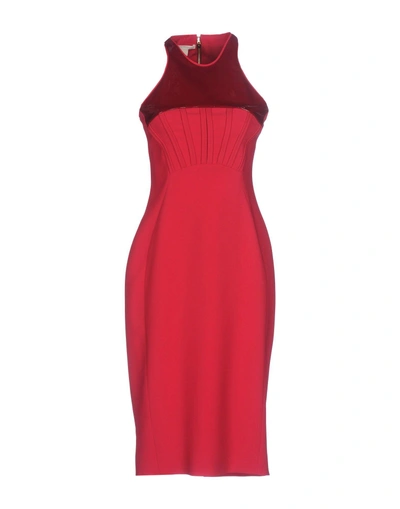 Shop Antonio Berardi Knee-length Dress In Maroon