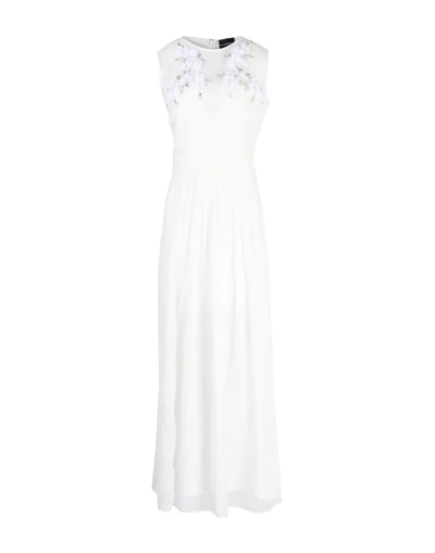 Shop Atos Lombardini Long Dress In White