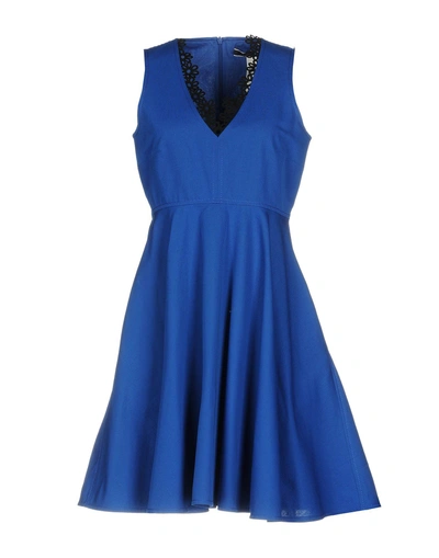 Shop Sportmax Code Short Dress In Blue