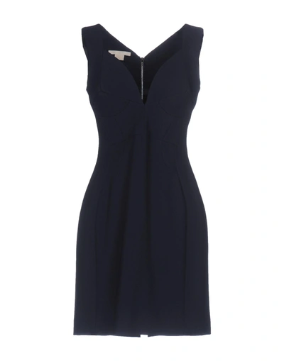 Shop Antonio Berardi Short Dress In Dark Blue