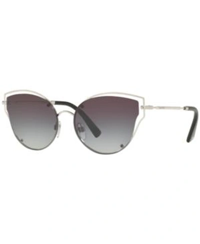 Shop Valentino Sunglasses, Va2015 In Silver/grey Gradient