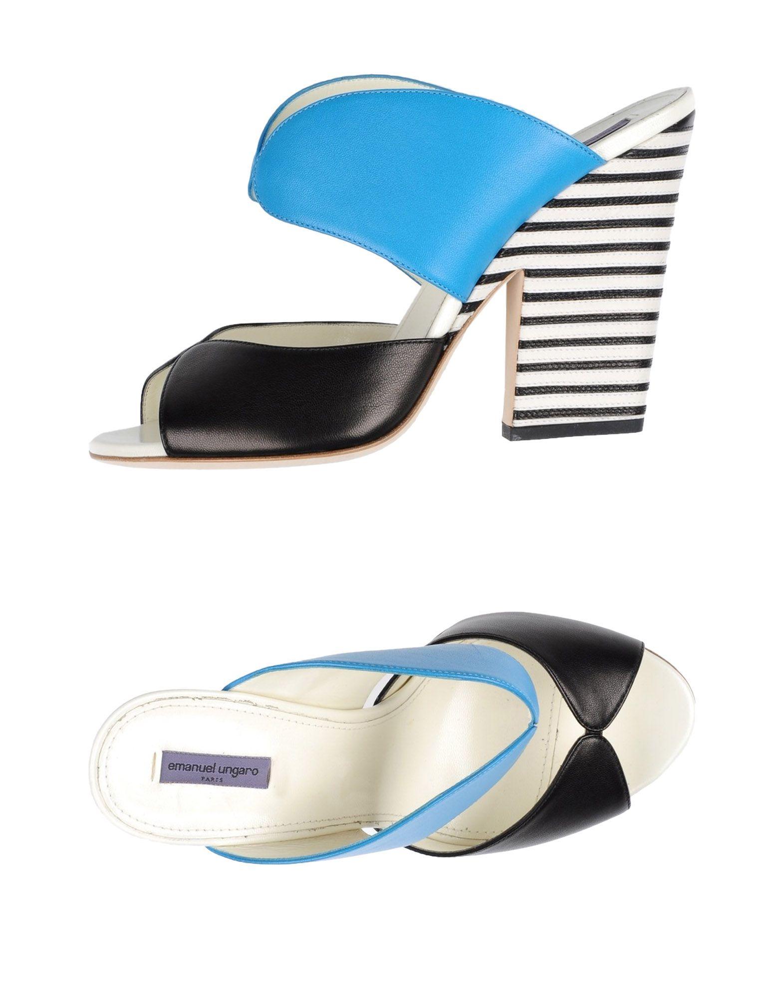 Emanuel Ungaro Sandals In Azure ModeSens