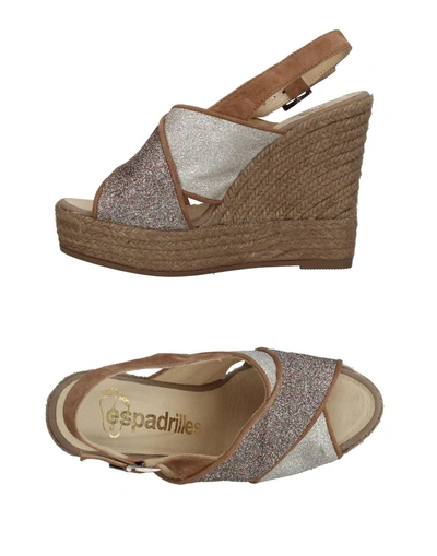 Shop Espadrilles Sandals In Khaki