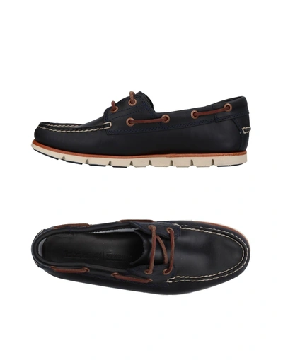 Shop Timberland Loafers In Dark Blue