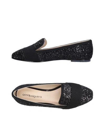 Shop Anna Baiguera Loafers In Black