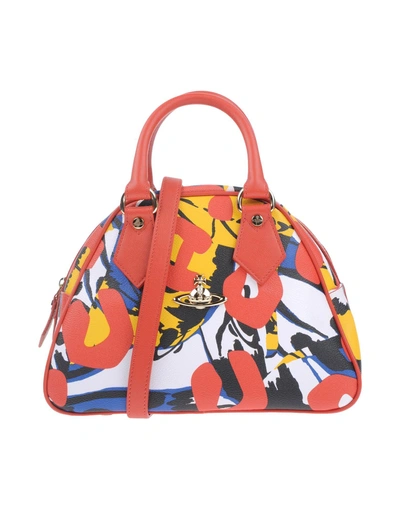 Shop Vivienne Westwood Handbag In Brick Red