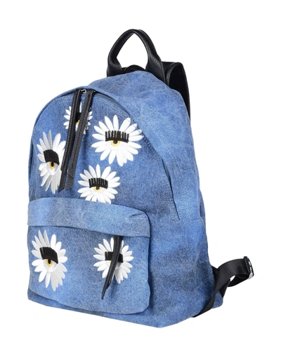 Shop Chiara Ferragni Backpack & Fanny Pack In Blue