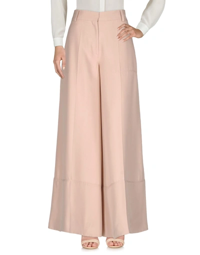Shop Valentino Casual Pants In Light Pink
