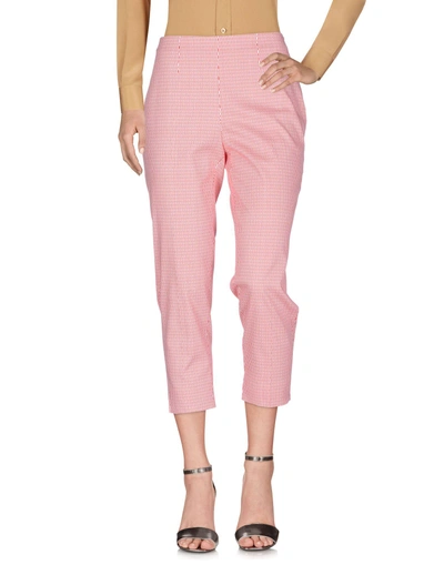 Shop Piazza Sempione Casual Pants In Red