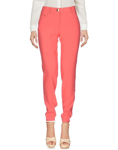 Shop Boutique Moschino Casual Pants In Coral