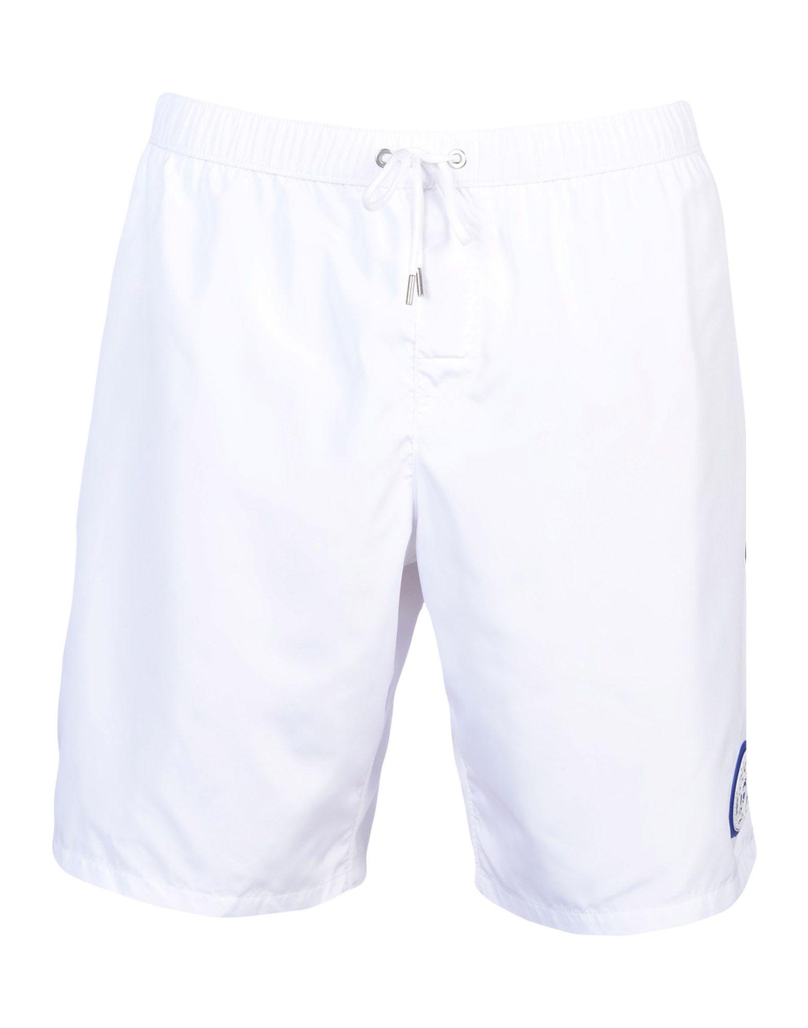 white versace swim shorts