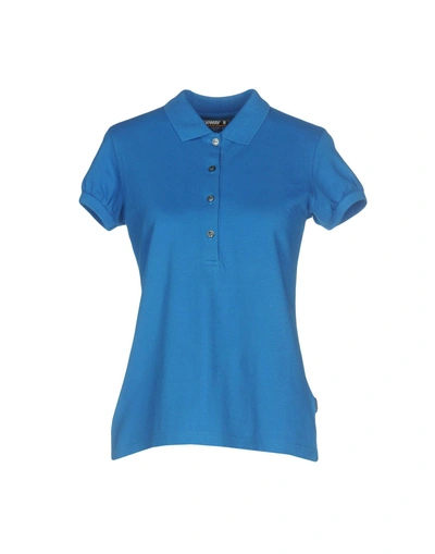 Shop K-way Polo Shirt In Blue