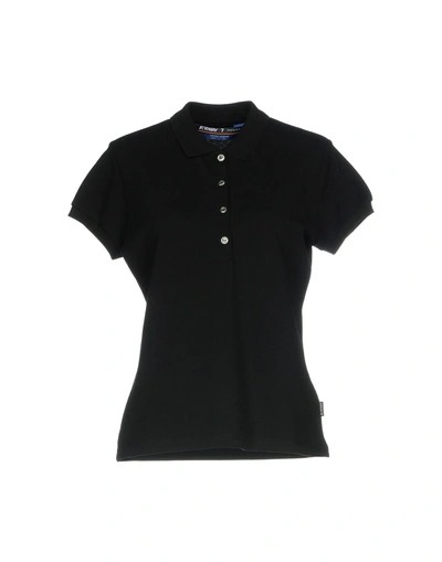 Shop K-way Polo Shirt In Black