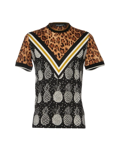 Dolce & Gabbana T-shirts In Brown