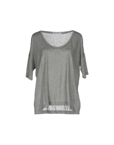 Shop Alexander Wang T T-shirts In Grey