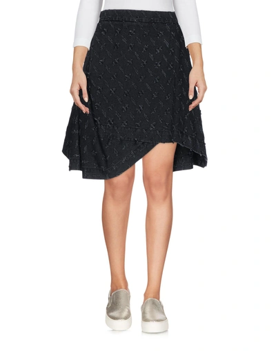 Shop Vivienne Westwood Anglomania Denim Skirt In Black