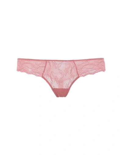 Shop Eberjey Thongs In Pastel Pink
